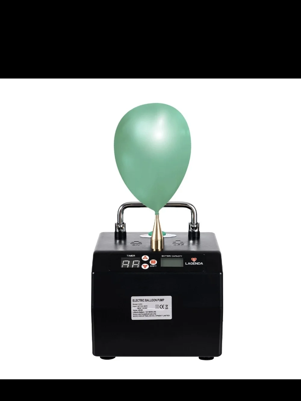 LAGENDA B231 Electric Balloon Pump Inflator with Carry Case Party Supplies